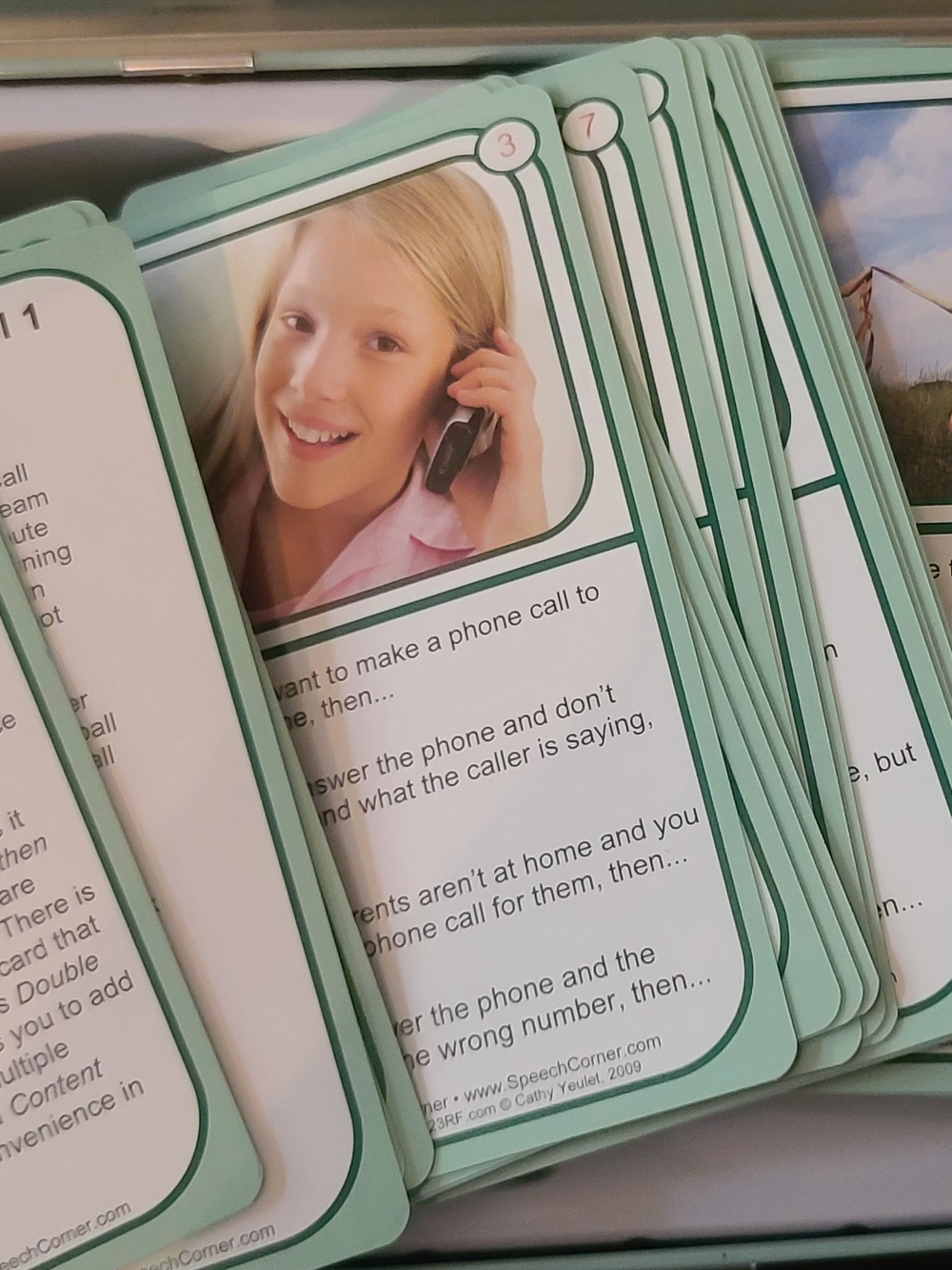 Speech Therapy Cards